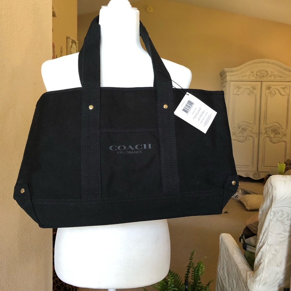 Coach Fragrance black tote